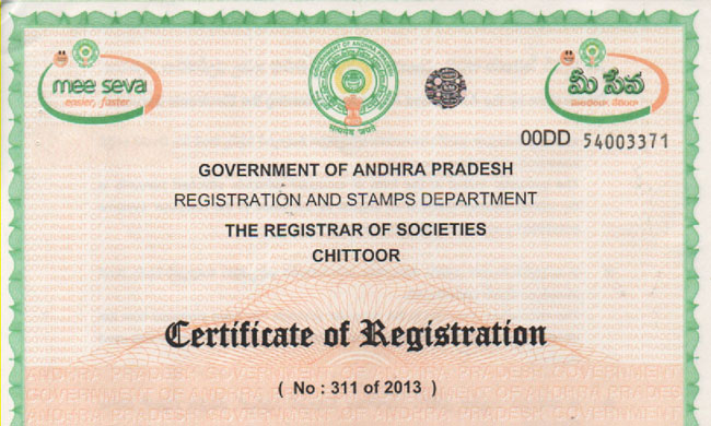 Certificate of Registration